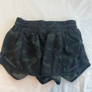 Camo lululemon shorts